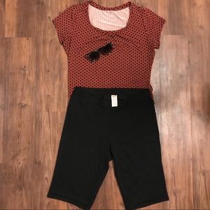 🎅 Black Bermuda Jeggings Size Large